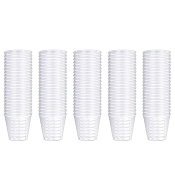 100Pieces Műanyag feles pohár 30ml Újrafelhasználható Rakható Csésze Eldobhatóak