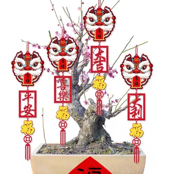 Holdújév Szerencsés Lóg Dekoráció Otthon Fesztivál Lóg Dekoráció Kínai Új Év Dekoráció 2024 Szerencsés Dekoráció