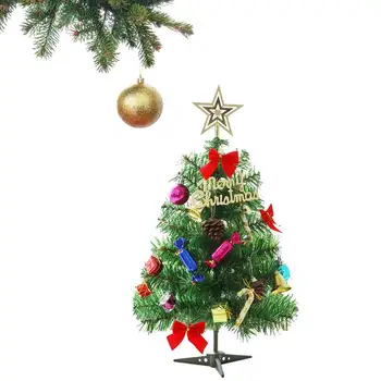 Mesterséges karácsonyfa Kis Fenyőfa Fények, elemes Kis karácsonyfa Lámpák 50cm/19.68 hüvelyk Karácsony